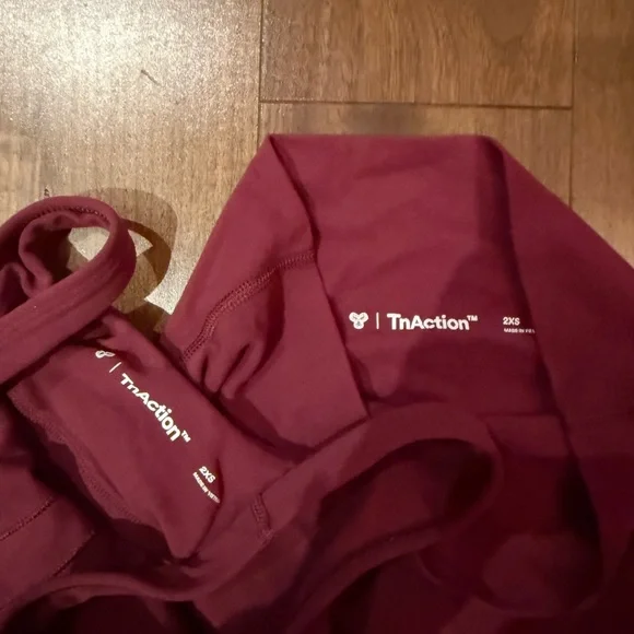 Red Two-Piece Activewear Set - Picture 2 of 2